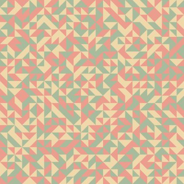 Soyut Geometrik Desen, üretken hesaplama sanatı, vektör illüstrasyonu 