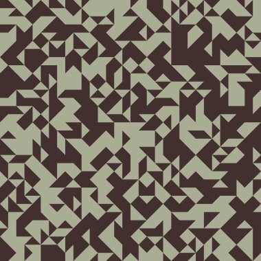 Renkli fayans, kusursuz rastgele dokuma mozaik deseni, bağlantı sanatı arkaplan tasarımı illüstrasyonu, soyut geometrik desenli üretken hesaplama sanatsal illüstrasyonu