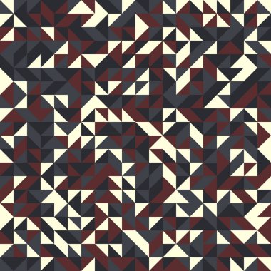 Rastgele renklendirilmiş elmaslarla desen, üretken hesaplama sanatı çizimi