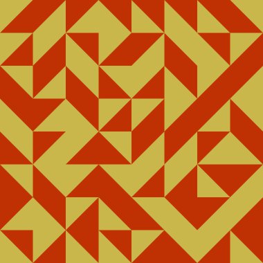 Renkli fayans, kusursuz rastgele dokuma mozaik deseni, bağlantı sanatı arkaplan tasarımı illüstrasyonu, soyut geometrik desenli üretken hesaplama sanatsal illüstrasyonu