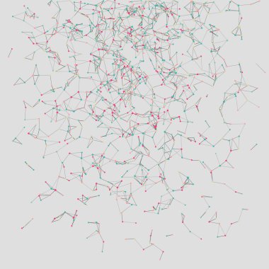 Soyut düşük çokgen ağ renk vektörü çizimi