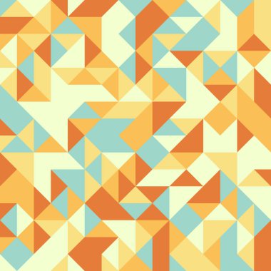 Renkli fayans, kusursuz rastgele dokuma mozaik deseni, bağlantı sanatı arkaplan tasarımı illüstrasyonu, soyut geometrik desenli üretken hesaplama sanatsal illüstrasyonu