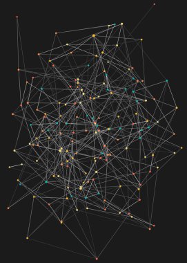 Soyut düşük çokgen ağ arkaplan çizimi