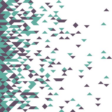 Rastgele renklendirilmiş elmaslarla desen, üretken hesaplama sanatı çizimi