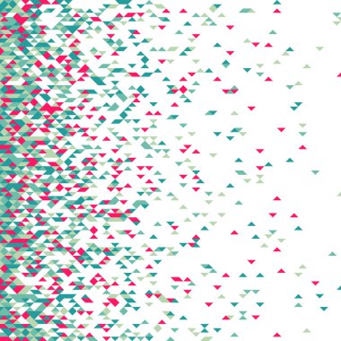 Rastgele renklendirilmiş elmaslarla desen, üretken hesaplama sanatı çizimi