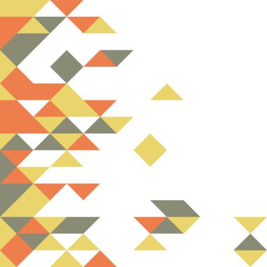 Rastgele renklendirilmiş elmaslarla desen, üretken hesaplama sanatı çizimi