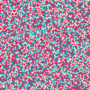 Renkli fayans, kusursuz rastgele dokuma mozaik deseni, bağlantı sanatı arkaplan tasarımı illüstrasyonu, soyut geometrik desenli üretken hesaplama sanatsal illüstrasyonu