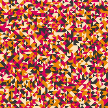 Soyut Geometrik Desen, üretken hesaplama sanatı, vektör illüstrasyonu 