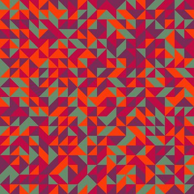 Renkli fayans, kusursuz rastgele dokuma mozaik deseni, bağlantı sanatı arkaplan tasarımı illüstrasyonu, soyut geometrik desenli üretken hesaplama sanatsal illüstrasyonu