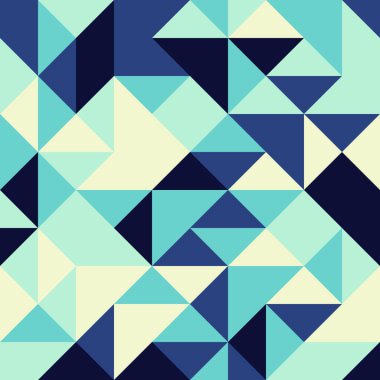 Rastgele renklendirilmiş elmaslarla desen, üretken hesaplama sanatı çizimi