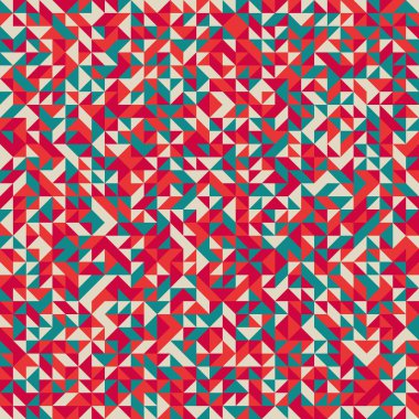 Rastgele renklendirilmiş elmaslarla desen, üretken hesaplama sanatı çizimi