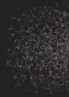 Soyut düşük çokgen ağ renk vektörü çizimi