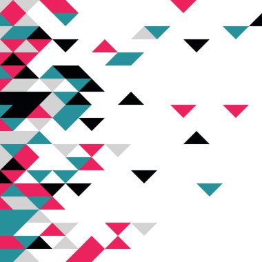 Rastgele renklendirilmiş elmaslarla desen, üretken hesaplama sanatı çizimi