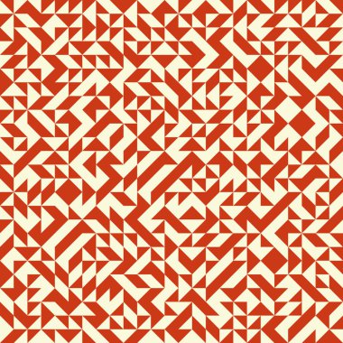 Renkli fayans, kusursuz rastgele dokuma mozaik deseni, bağlantı sanatı arkaplan tasarımı illüstrasyonu, soyut geometrik desenli üretken hesaplama sanatsal illüstrasyonu