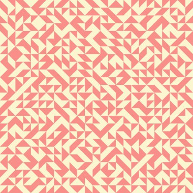 Renkli fayans, kusursuz rastgele dokuma mozaik deseni, bağlantı sanatı arkaplan tasarımı illüstrasyonu, soyut geometrik desenli üretken hesaplama sanatsal illüstrasyonu