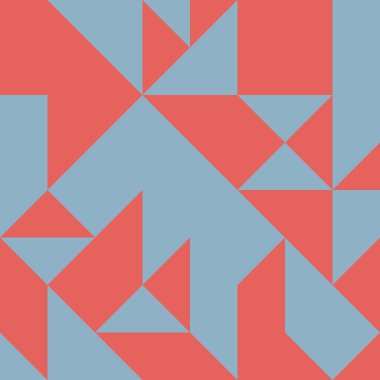 Renkli fayans, kusursuz rastgele dokuma mozaik deseni, bağlantı sanatı arkaplan tasarımı illüstrasyonu, soyut geometrik desenli üretken hesaplama sanatsal illüstrasyonu