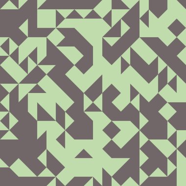 Soyut Geometrik Desen, üretken hesaplama sanatı, vektör illüstrasyonu 