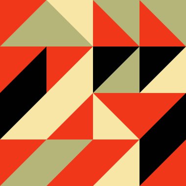 Soyut Geometrik Desen, üretken hesaplama sanatı, vektör illüstrasyonu 