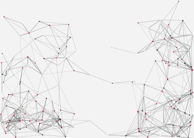 Soyut düşük çokgen ağ arkaplan çizimi