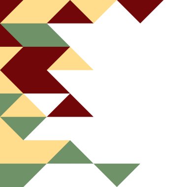 Rastgele renklendirilmiş elmaslarla desen, üretken hesaplama sanatı çizimi