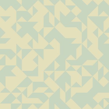 Renkli fayans, kusursuz rastgele dokuma mozaik deseni, bağlantı sanatı arkaplan tasarımı illüstrasyonu, soyut geometrik desenli üretken hesaplama sanatsal illüstrasyonu