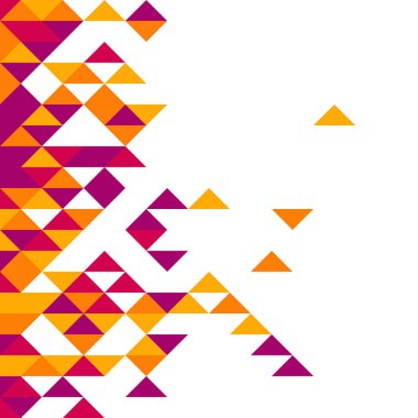 Rastgele renklendirilmiş elmaslarla desen, üretken hesaplama sanatı çizimi