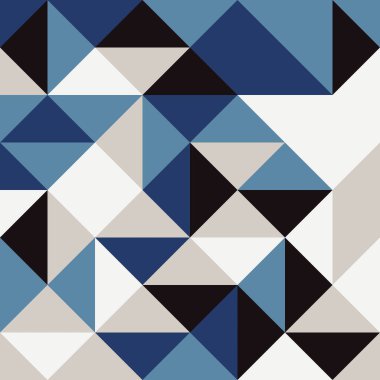 Renkli fayans, kusursuz rastgele dokuma mozaik deseni, bağlantı sanatı arkaplan tasarımı illüstrasyonu, soyut geometrik desenli üretken hesaplama sanatsal illüstrasyonu