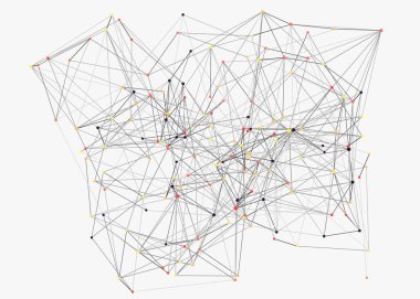 Soyut düşük çokgen ağ arkaplan çizimi