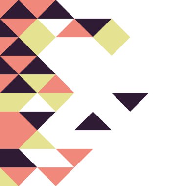 Rastgele renklendirilmiş elmaslarla desen, üretken hesaplama sanatı çizimi