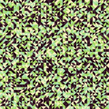 Soyut Geometrik Desen, üretken hesaplama sanatı, vektör illüstrasyonu 