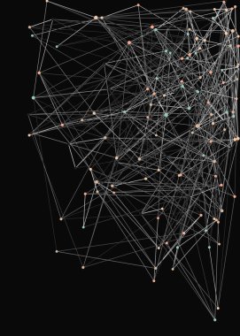 Soyut düşük çokgen ağ arkaplan çizimi