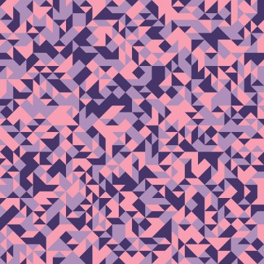 Soyut Geometrik Desen, üretken hesaplama sanatı, vektör illüstrasyonu 