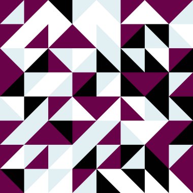 Renkli fayans, kusursuz rastgele dokuma mozaik deseni, bağlantı sanatı arkaplan tasarımı illüstrasyonu, soyut geometrik desenli üretken hesaplama sanatsal illüstrasyonu