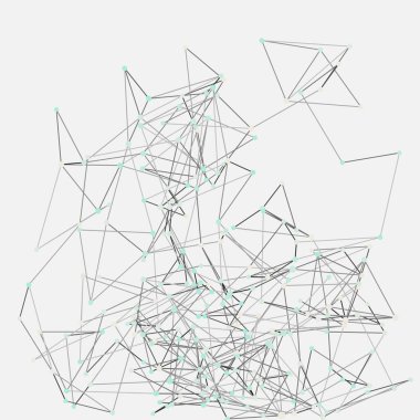 Soyut düşük çokgen ağ renk vektörü çizimi