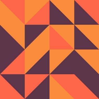 Renkli fayans, kusursuz rastgele dokuma mozaik deseni, bağlantı sanatı arkaplan tasarımı illüstrasyonu, soyut geometrik desenli üretken hesaplama sanatsal illüstrasyonu