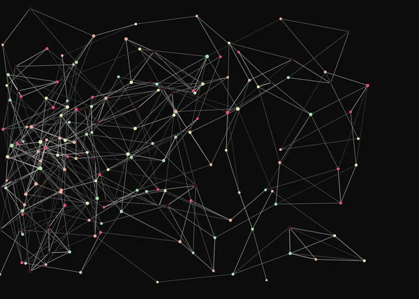 Illustration Abstraite Fond Maille Basse Polygone — Image vectorielle