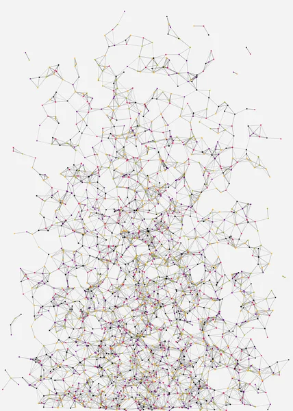 低多边形网目彩色矢量图解 — 图库矢量图片