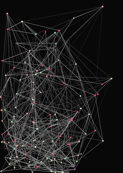 概要低ポリゴンメッシュカラーベクトル図 — ストックベクタ