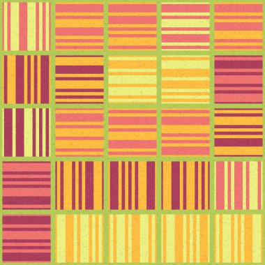 Soyut Geometrik Desen, üretken hesaplama sanatı, vektör illüstrasyonu  