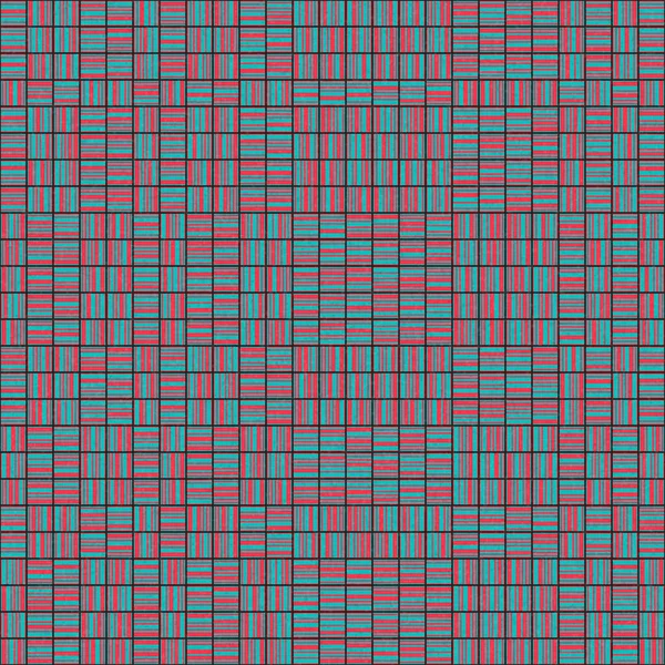 Abstrakcyjny Wzór Geometryczny Generatywna Sztuka Obliczeniowa Ilustracja Wektorowa — Wektor stockowy