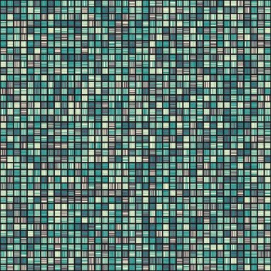 Soyut Geometrik Desen, üretken hesaplama sanatı, vektör illüstrasyonu 