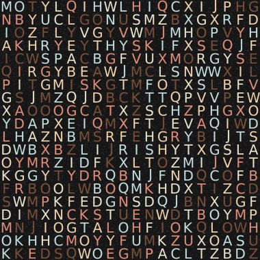 Alfabe harfleri, soyut vektör illüstrasyon duvar kağıdı