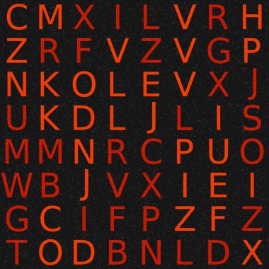 Soyut Geometrik Desen, üretken hesaplama sanatı, vektör illüstrasyonu 