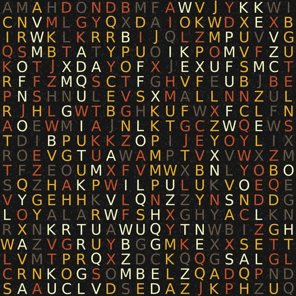Lettres Alphabétiques Papier Peint Illustration Vectoriel Abstrait — Image vectorielle