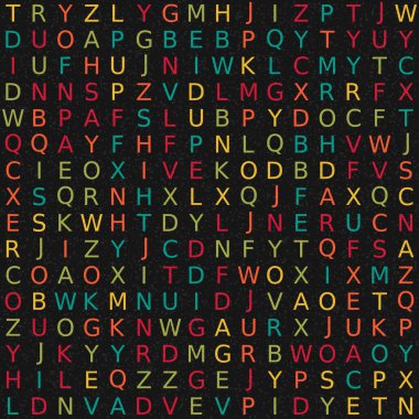 Soyut Geometrik Desen, üretken hesaplama sanatı, vektör illüstrasyonu 