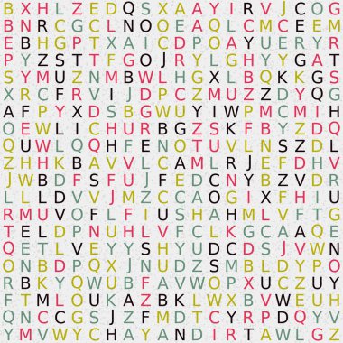 Soyut Geometrik Desen, üretken hesaplama sanatı, vektör illüstrasyonu 