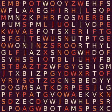 Soyut Geometrik Desen, üretken hesaplama sanatı, vektör illüstrasyonu 