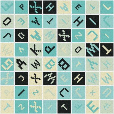 Soyut Geometrik küpler ve kareler, vektör illüstrasyon arka planı