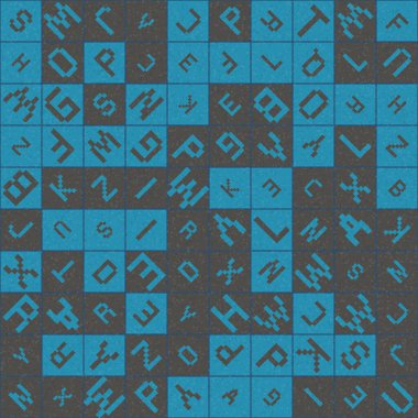 Soyut geometrik desen, üretici hesaplama vektörü çizimi