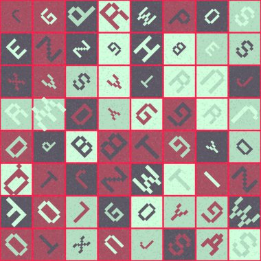 Soyut Geometrik küpler ve kareler, vektör illüstrasyon arka planı